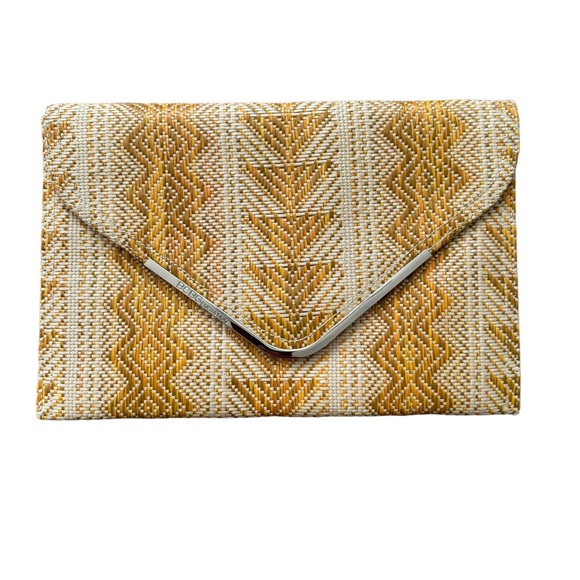 BCBGenerations Honey Colored Envelope Clutch‎ Handbag. 10x8 inches - Picture 12 of 12
